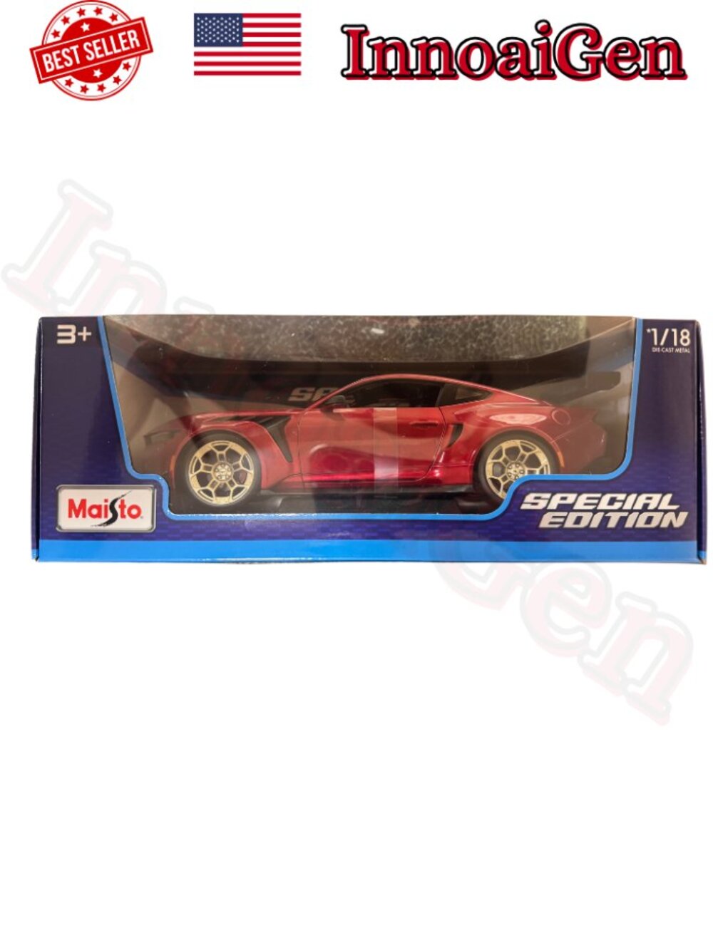 Maisto Special Edition 2025 Ford Mustang GTD 1:18 Scale Die-Cast Model Car NIB